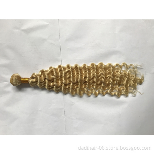 Trade Assurance buy human hair online blonde weave Deep Wave curly 613